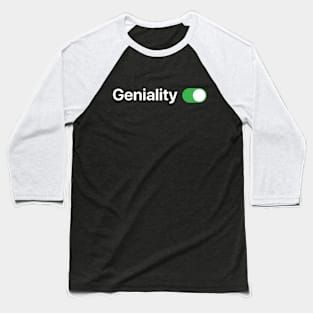 Geniality ON Baseball T-Shirt